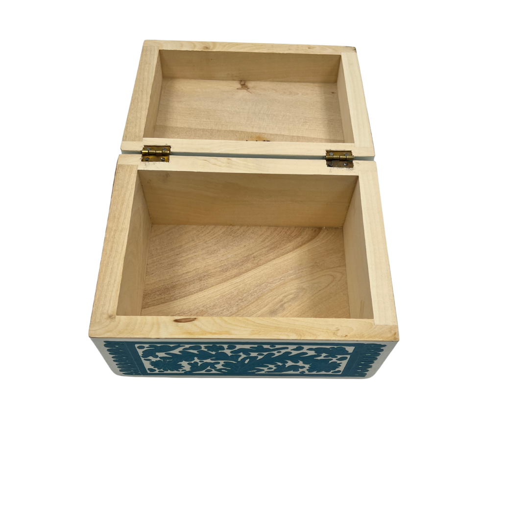 Caja Hojareca Turquesa